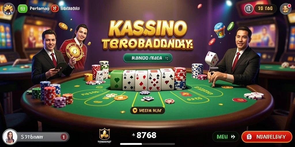 Tampilan gameplay menarik dari aplikasi kasino 8768.