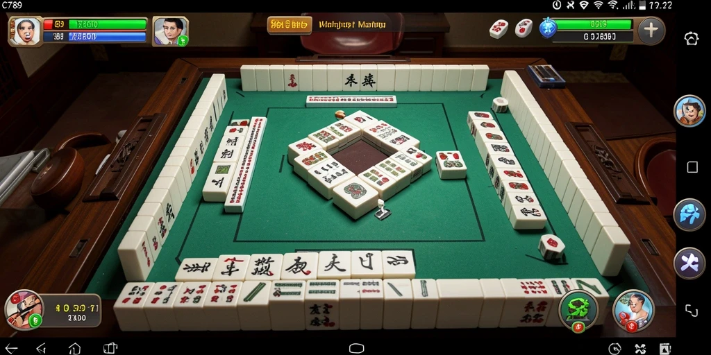 Tampilan menarik dari gameplay Mahjong C789 yang menantang.