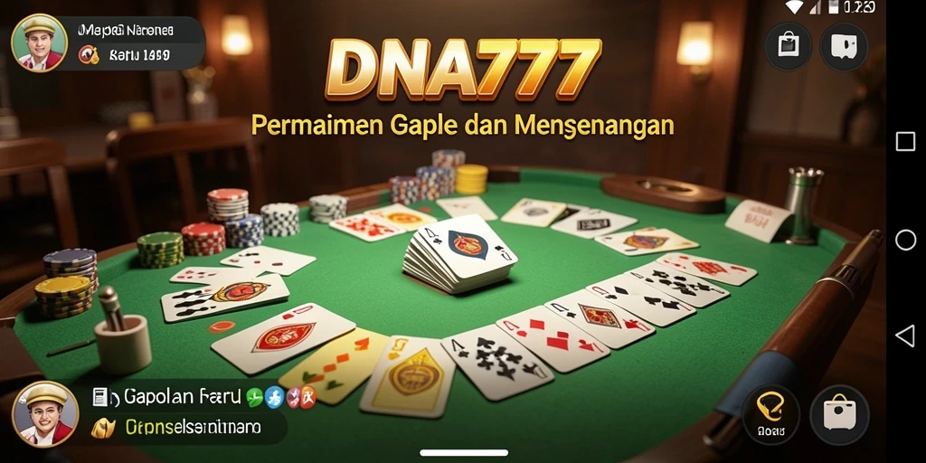 Tampilan menarik dari gameplay Gaple yang mengasyikkan.