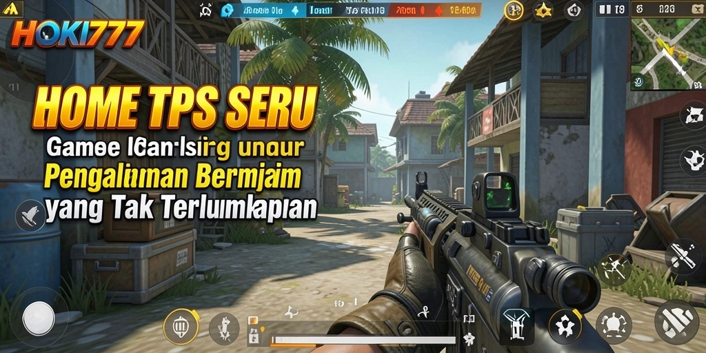 Screenshot HOKI777 menampilkan aksi intens dalam gameplay TPS.