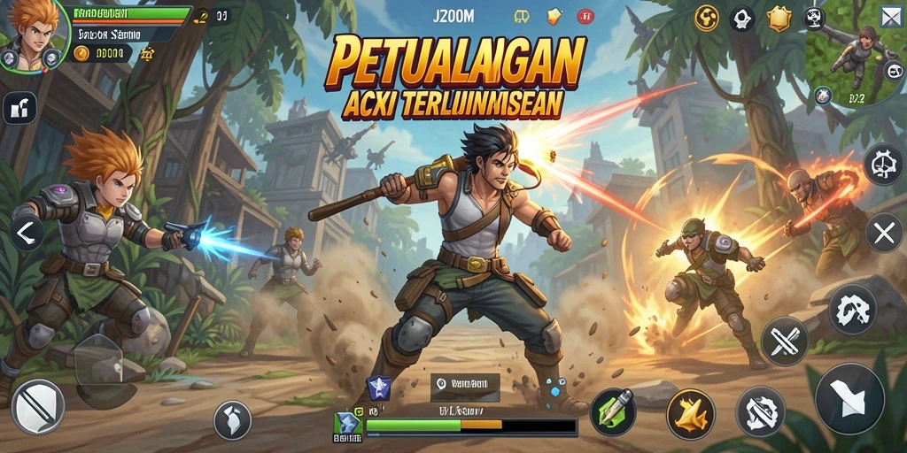 Tangkapan layar gameplay J200M yang menegangkan dan mendebarkan.
