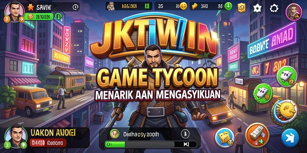 Tampilan gameplay yang menarik dari JKTWIN dengan grafik yang colorful.
