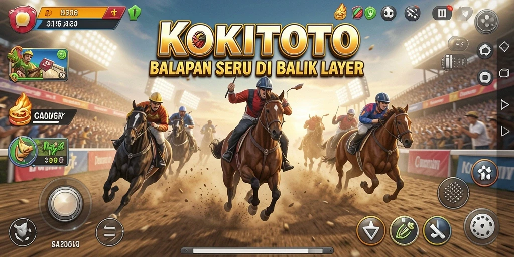 Tampilan balapan seru di KOKITOTO dengan mobil kustom.