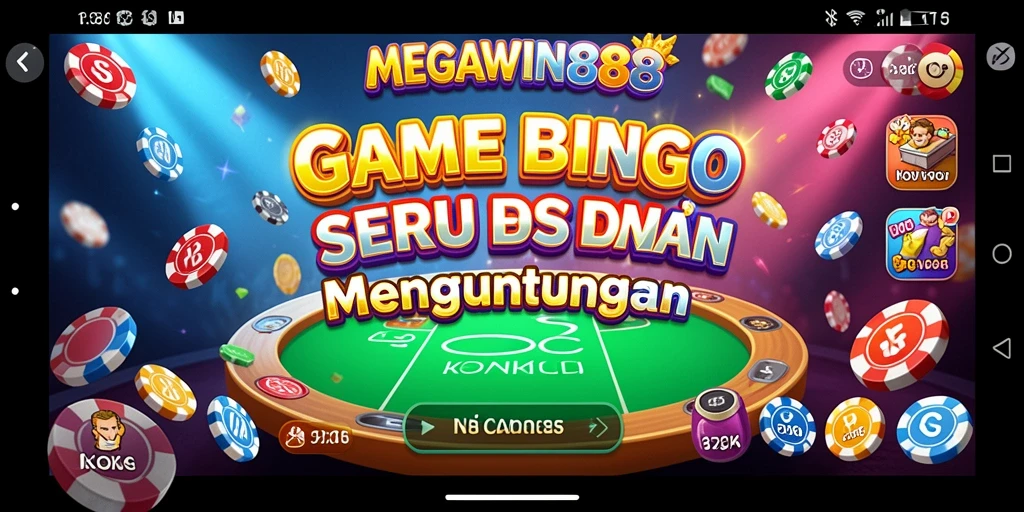 Screenshot gameplay seru dari MEGAWIN888 Bingo.