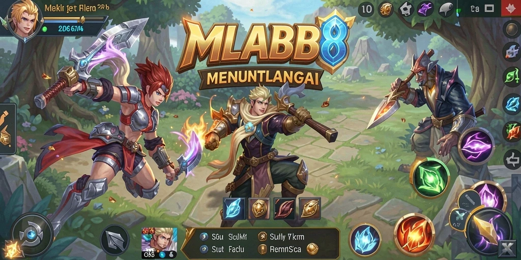 Tangkapan layar gameplay MLBB8 menampilkan mesin slot yang menarik dan mengasyikkan.