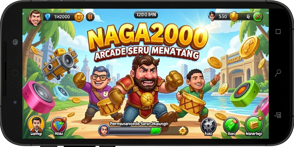 Tangkapan layar NAGA2000 menunjukkan aksi gameplay yang seru dan adiktif.