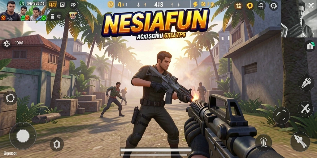 Tangkapan layar gameplay thrilling dari NESIAFUN dengan aksi menegangkan.