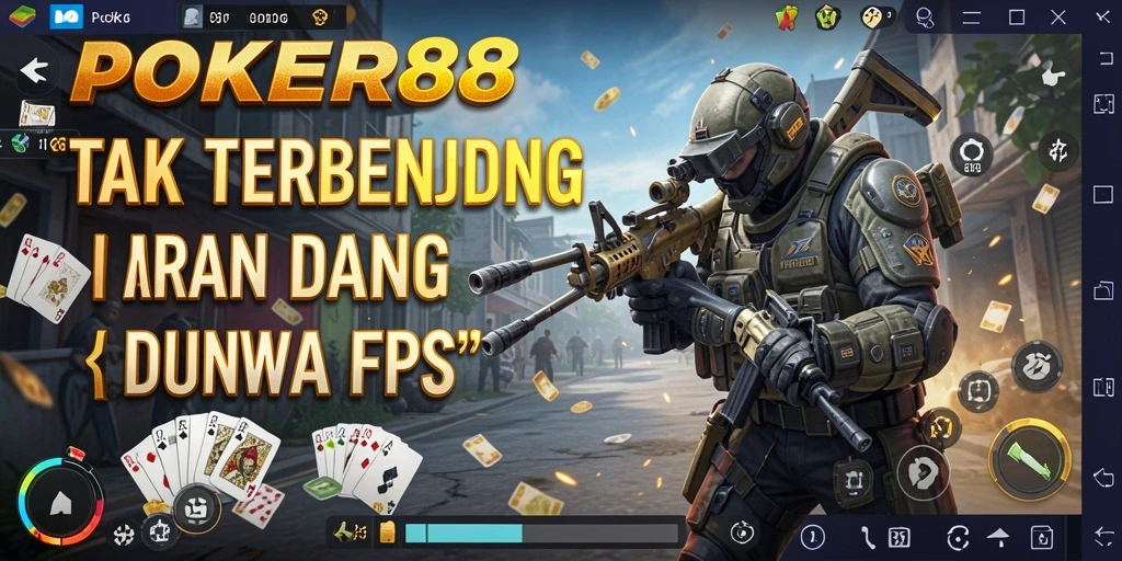 Screenshot gameplay menunjukkan pemain beraksi dalam pertempuran FPS yang mendebarkan.
