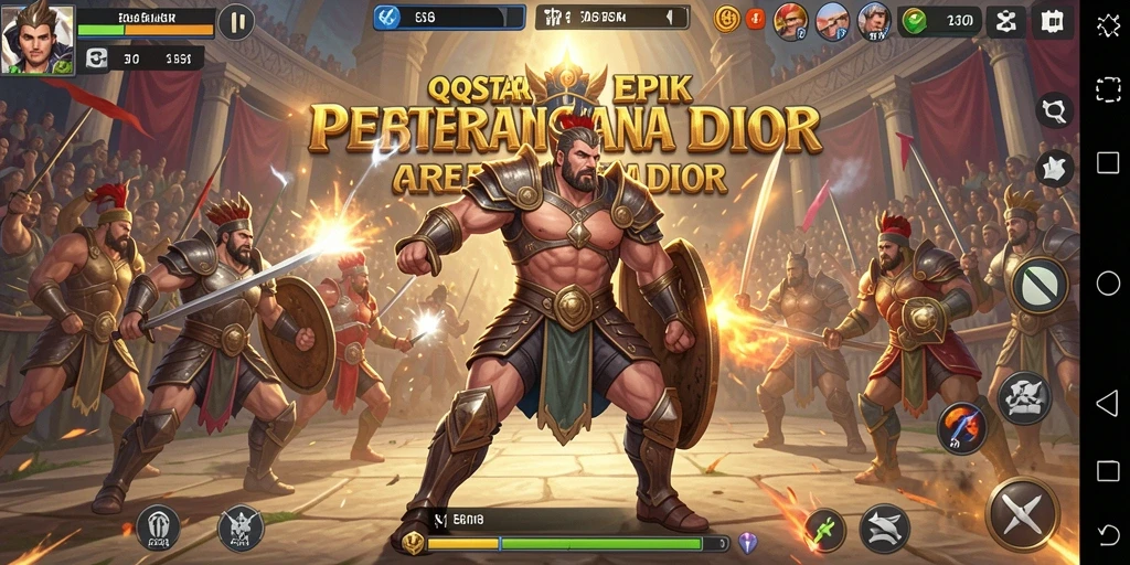 Tampilan menarik dari gameplay Fighting di QQSTAR.