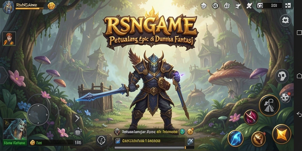Tampilan gameplay RSNGAME yang mendebarkan di dunia fantasi.