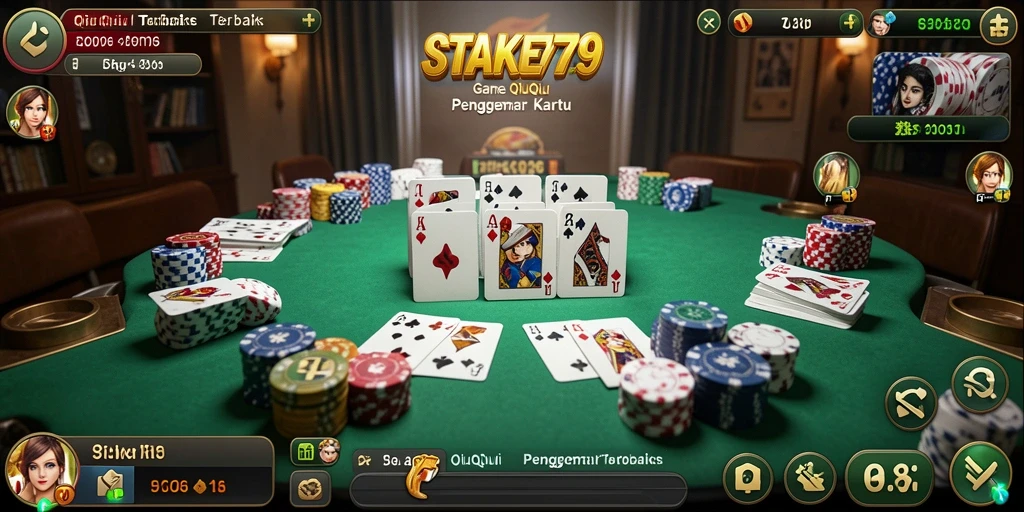 Screenshot permainan QiuQiu STAKE779 yang mendebarkan.