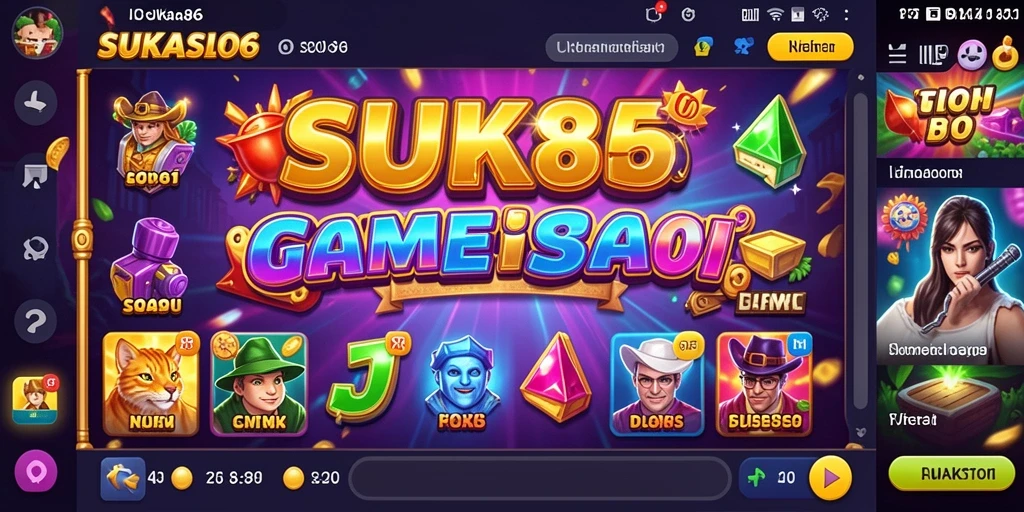 Screenshot gameplay SUKA86 menampilkan koleksi slot menarik dan keseruan bermain.