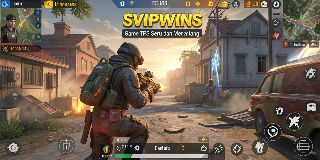 Tampilan gameplay seru dalam SVIPWINS dengan aksi mendebarkan.