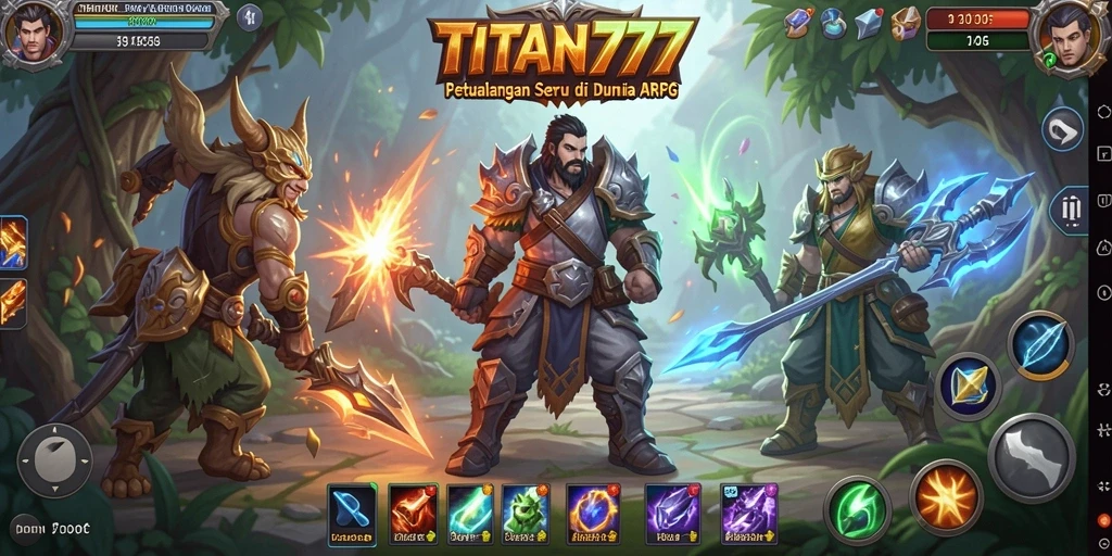 Tampilan gameplay menarik di dunia ARPG yang menantang.