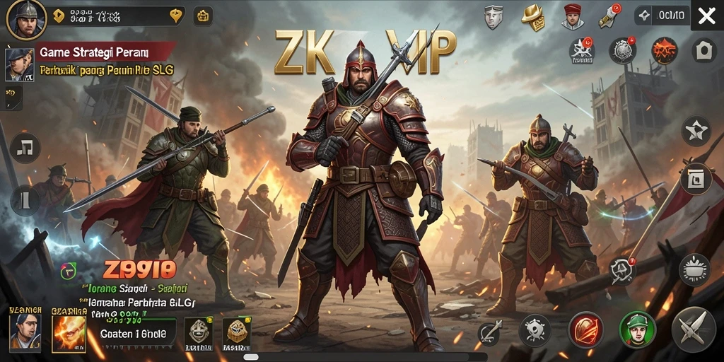 Tampilan gameplay menarik dari ZK9VIP yang menunjukkan strategi perang.